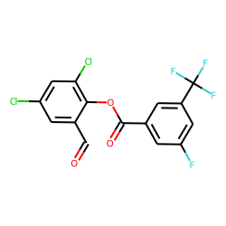 3-Fluoro-5-trifluoromethylbenzoic acid, 2,4-dichloro-6-formylphenyl ester