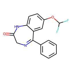 7-Difluoromethoxy-2,3-dihydro-5-phenyl-1H-1,4-benzodiazepin-2-one