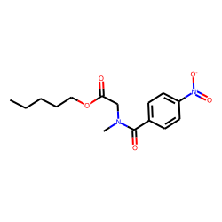 Sarcosine, N-(4-nitrobenzoyl)-, pentyl ester