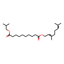 Sebacic acid, geranyl isobutyl ester