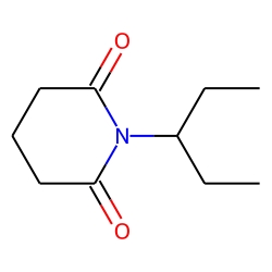 Glutarimide, N-(3-pentyl)-