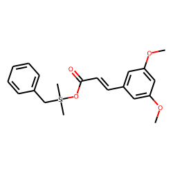 3,5-Dimethoxycinnamic acid, benzyldimethylsilyl ester