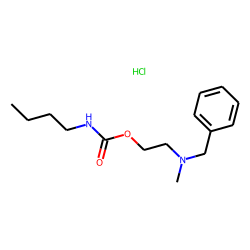 Carbamic acid, n-butyl-, 2-(benzylmethylamino)ethyl ester hydrochloride