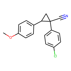 Cyclopropanecarbonitrile, 1-(p-chlorophenyl)-2-(p-methoxyphenyl)-