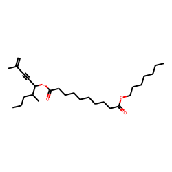 Sebacic acid, 2,6-dimethylnon-1-en-3-yn-5-yl heptyl ester