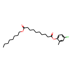 Sebacic acid, 4-chloro-2-methylphenyl octyl ester