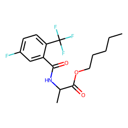 D-Alanine, N-(5-fluoro-2-trifluoromethylbenzoyl)-, pentyl ester