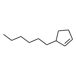 Cyclopentene,3-hexyl-
