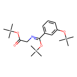 Hippuric acid, 3-hydroxy, TMS, # 1
