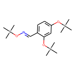 Benzaldehyde, 2,4-dihydroxy, oxime, tris-TMS