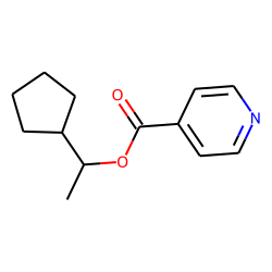 Isonicotinic acid, 1-cyclopentylethyl ester