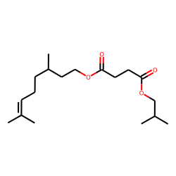 Succinic acid, 3,7-dimethyloct-6-en-1-yl isobutyl ester