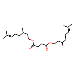 Succinic acid, di(3,7-dimethyloct-6-en-1-yl) ester