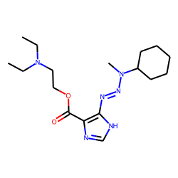 Imidazole-4-carboxylic acid, 5-(3-cyclohexyl-3-methyl-1-triazeno)-, 2-(diethylamino)ethyl ester