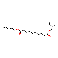 Sebacic acid, 2-methylbutyl pentyl ester