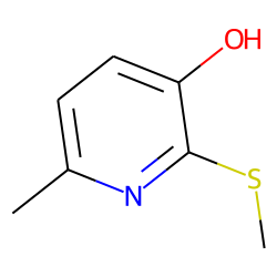 3-Pyridinol, 6-methyl-2-(methylthio)-