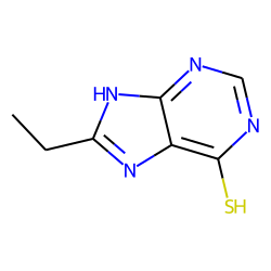 9H-purine, 6-mercapto-, 8-ethyl-