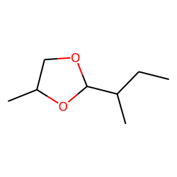 1,3-Dioxolane, 4-methyl-2-(1-methylpropyl), cis
