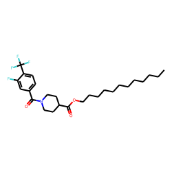 Isonipecotic acid, N-(3-fluoro-4-trifluoromethylbenzoyl)-, dodecyl ester