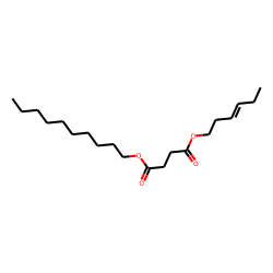 Succinic acid, cis-hex-3-enyl decyl ester