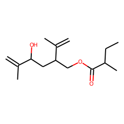 4-Hydroxy-2-isopropenyl-5-methylhex-5-enyl 2-methylbutyrate