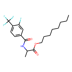 D-Alanine, N-(3-fluoro-4-trifluoromethylbenzoyl)-, octyl ester
