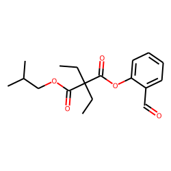 Diethylmalonic acid, 2-formylphenyl isobutyl ester