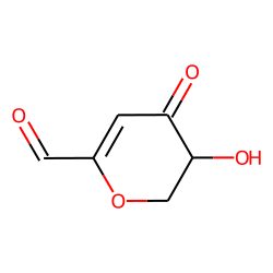 4H-Pyran-4-one, 2,3-dihydro-3-hydroxy-6-formyl