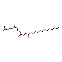 Succinic acid, 3,7-dimethyloct-6-en-1-yl dodecyl ester