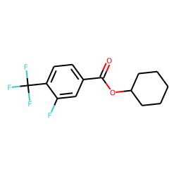 3-Fluoro-4-trifluoromethylbenzoic acid, cyclohexyl ester