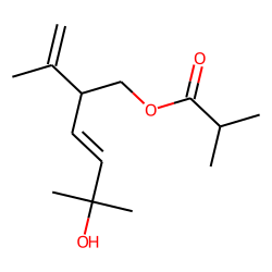 (E)-5-Hydroxy-2-isopropenyl-5-methyl-hex-3-enyl isobutyrate