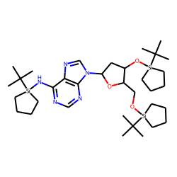 2'-Deoxyadenosine, 3',5',N6-tris(O-TMTBSi)