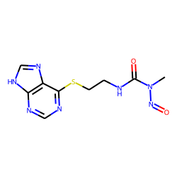 Urea, 1-methyl-1-nitroso-3-[2-(9h-purine-6-ylthio)ethyl]-