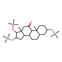 3«alpha»,16«alpha»,17«beta»-Trihydroxy'5«beta»-androstan-11-one, tris-TMS