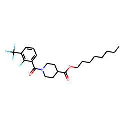 Isonipecotic acid, N-(2-fluoro-3-trifluoromethylbenzoyl)-, octyl ester
