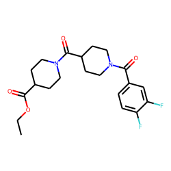 Isonipecotinoylisonipecotic acid, N'-(3,4-difluorobenzoyl)-, ethyl ester