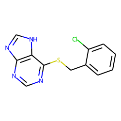 Purine, 6-(o-chlorobenzyl thio)-