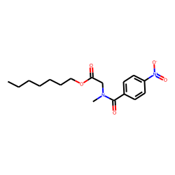 Sarcosine, N-(4-nitrobenzoyl)-, heptyl ester