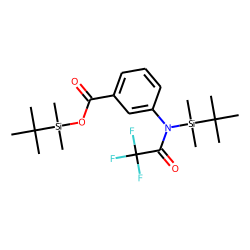 3-Aminobenzoic acid, N- trifluoroacetyl -, N,O-bis(tert.-butyldimethylsilyl)-