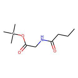 Glycine, N-(1-oxobutyl)-, trimethylsilyl ester