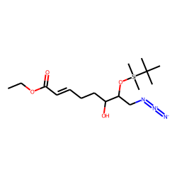 Ethyl (6S,7R)-8-azido-7-tert-butyldimethylsilyloxy-6-hydroxy-oct-2-enoate