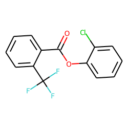 2-Trifluoromethylbenzoic acid, 2-chlorophenyl ester
