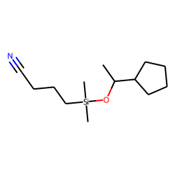 1-Cyclopentylethanol, (3-cyanopropyl)dimethylsilyl ether