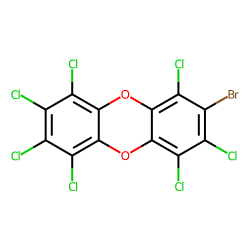 2-bromo,1,3,4,6,7,8,9-heptachloro-dibenzo-dioxin