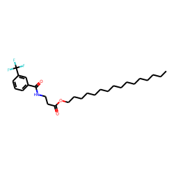 «beta»-Alanine, N-(3-trifluoromethylbenzoyl)-, hexadecyl ester