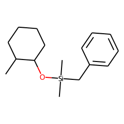 trans-2-Methylcyclohexanol, benzyldimethylsilyl ether