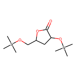 3-Deoxy-arabino-hexonic acid, 1,4-lactone, TMS