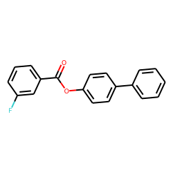 3-Fluorobenzoic acid, 4-biphenyl ester