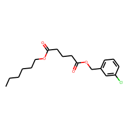 Glutaric acid, 3-chlorobenzyl hexyl ester