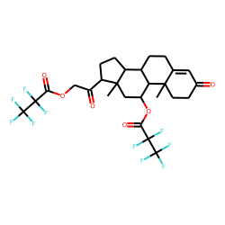 Corticosterone, bis(pentafluoropropionate)